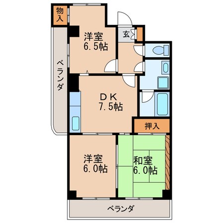 レジデンス泉の物件間取画像